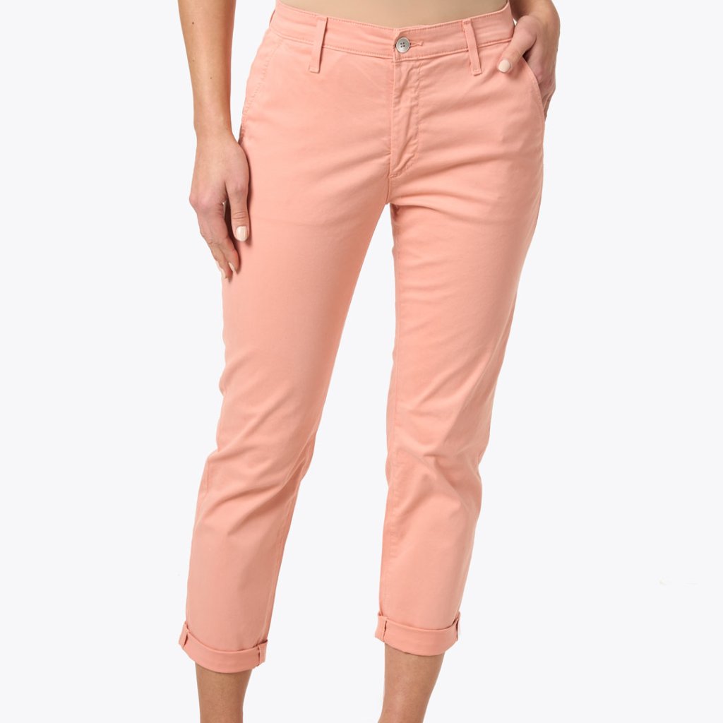 Ag Jeans Caden Stretch Cotton Pants Trousers In Peach * Brand New